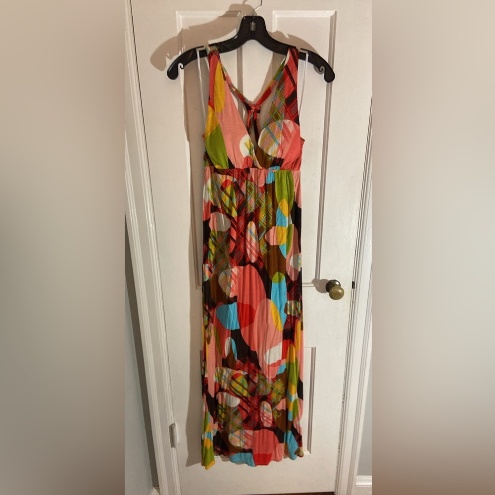 Colorful Abstract Maxi Dress